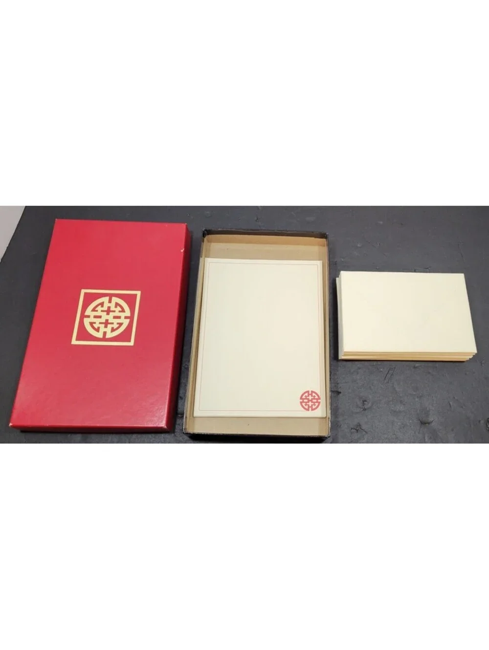 Assorted Stationery, Greeting Cards, Keepsake Boxes, Caspari Large Floral Cards